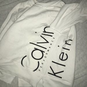 White Calvin Klein sweater